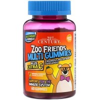 Zoo Friends Multi Gummies + Extra C  (60таб)